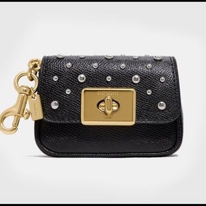 Coach mini keychain purse